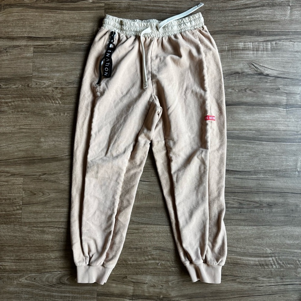 P.E NATION Regain Track Pant‎ Rugby Tan Women's Medium Activewear